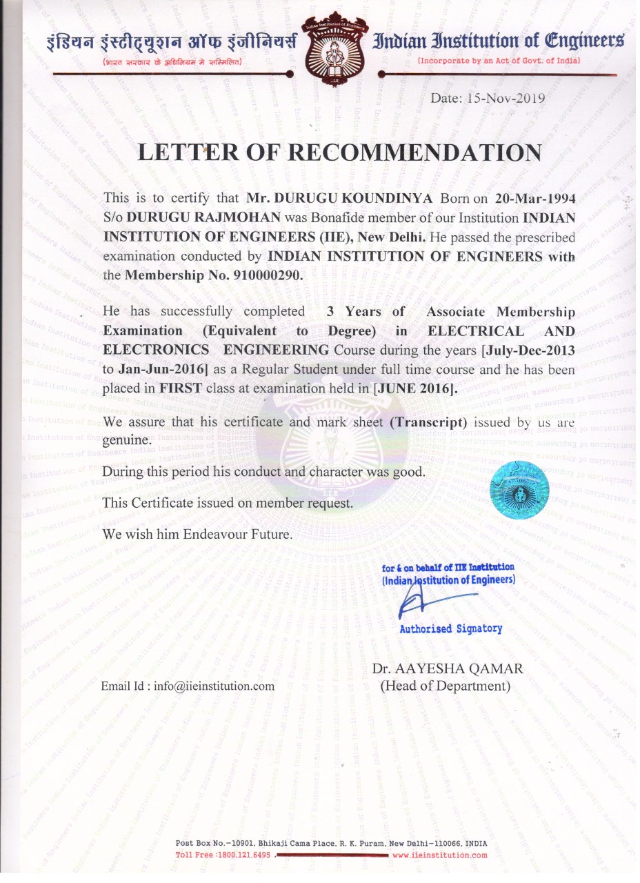 Letter Of Recommendation IIE   Letter 